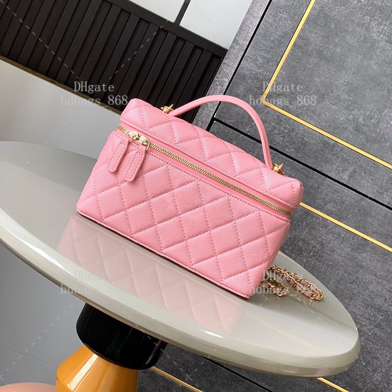 Calfskin Shoulder Bag with Chain - 19cm Clutch & Crossbody High-Quality Designer Bags , Includes Box C679C