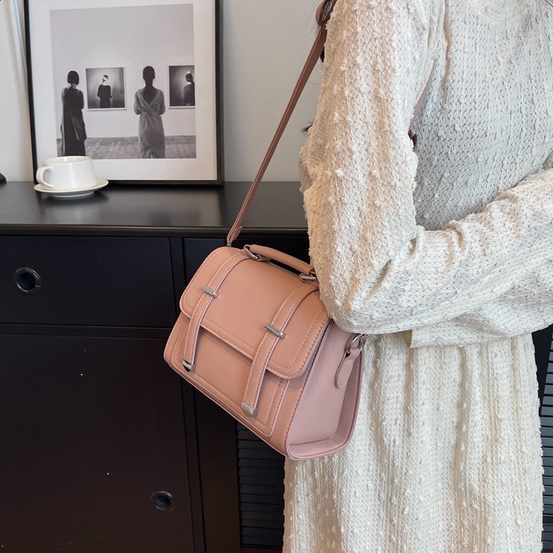 This years popular internet celebrity fashion high-end handbag womens versatile niche design single shoulder diagonal cross bag simple small square ba