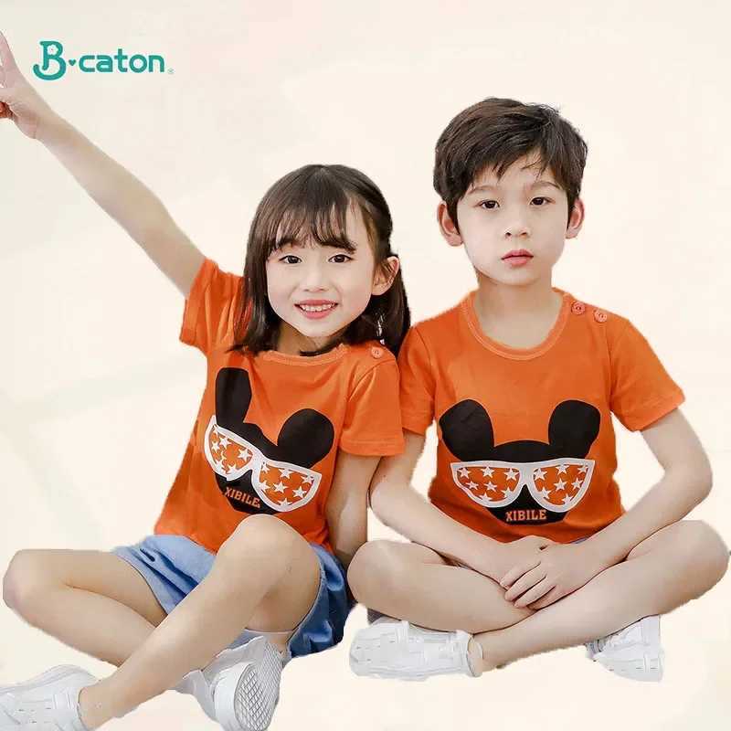 Childrens Clothing T-Shirt Kids Clothes Boys Girls Summer Cartoon Tops Short Sleeve Clothes 100% Cotton Baby ClothingT250306