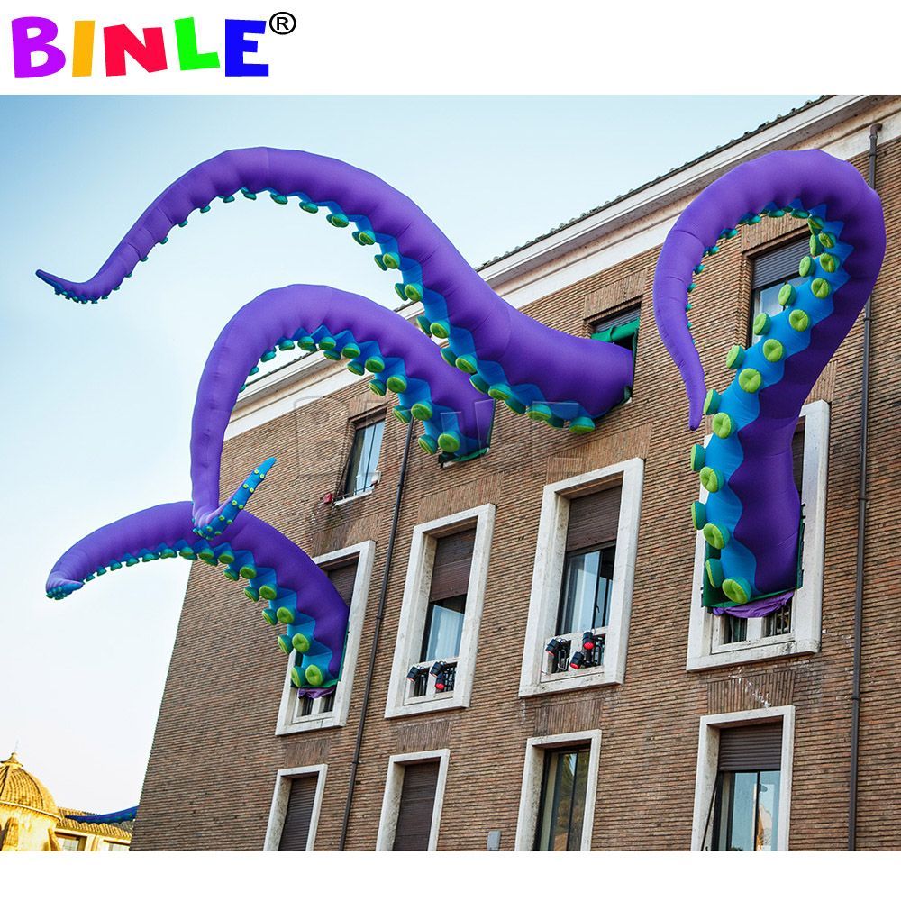 7m height (23ft) with blower Giant inflatable octopus tentacles with affordable price inflatables octopuss arm leg for Halloween decoration