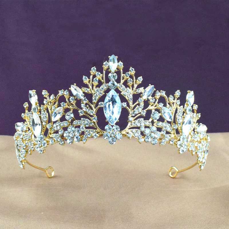 Luxury Baroque Vintage Crystal Crowns for Wen Wedding Bridal Hair Accessories Rhinestone Tiaras Jewelry Diadems Gift X250306