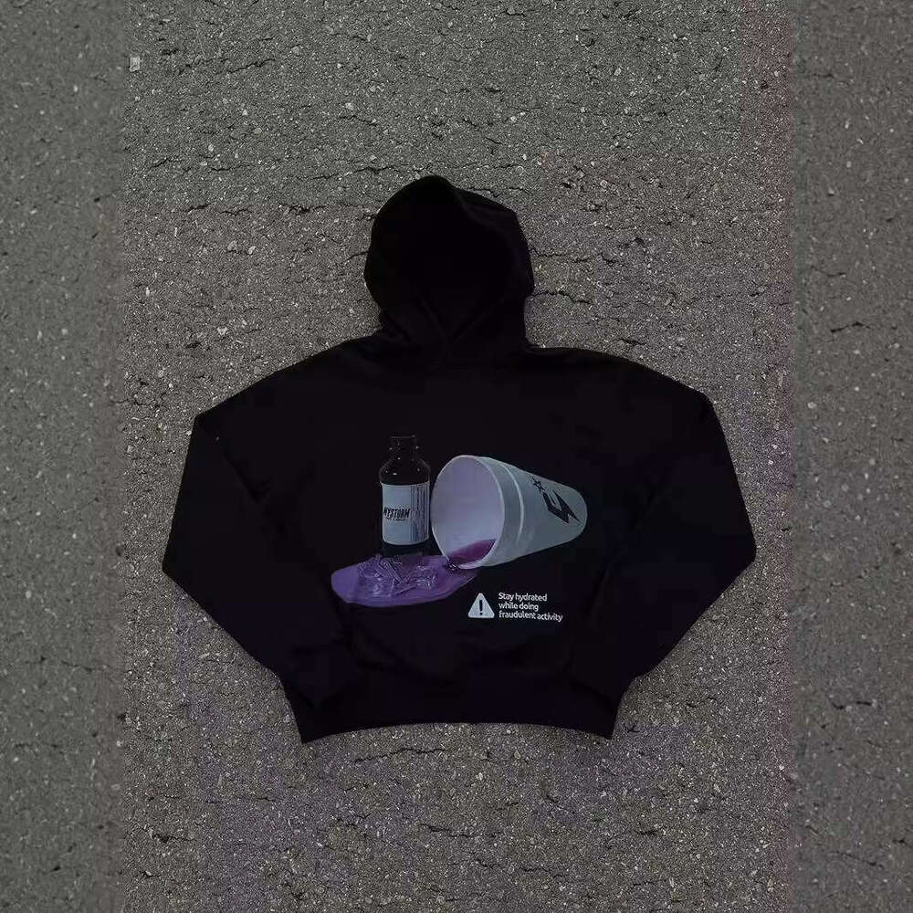 Sweatshirt print zipper long sleeved pullover hoodie sweatshirt jacket trendy street y2k gift for man