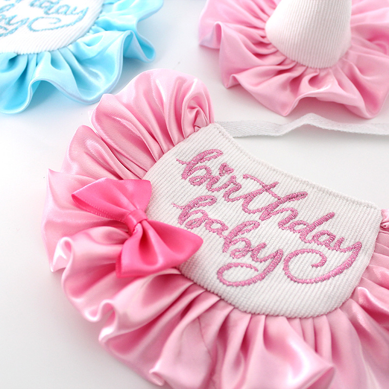 Lovely Style Dog Bandanas Party Accessories with Birthday Hat Pet Products Supplies Designer Dog Apparel