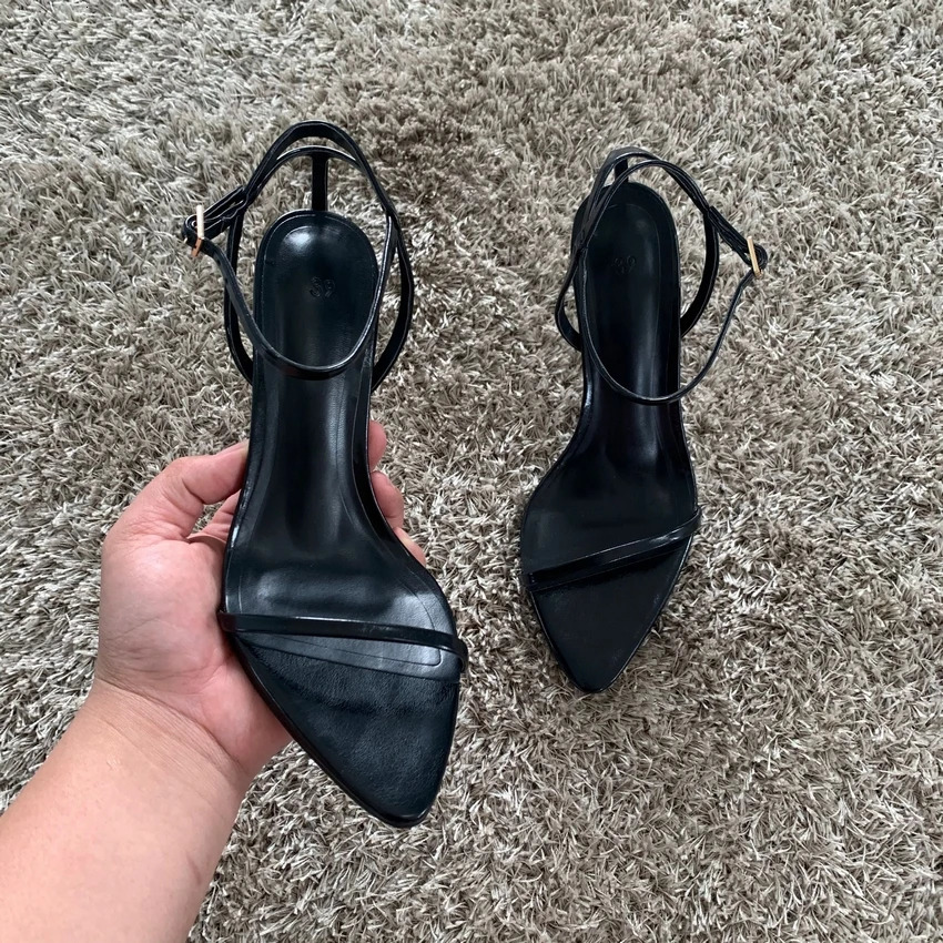 Ankle Strap Shoe Women Sandals Summer Fashion Sexy Thin High Heels Gladiator Sandal Shoes Narrow Band Party Dress Pump Shoes 250306