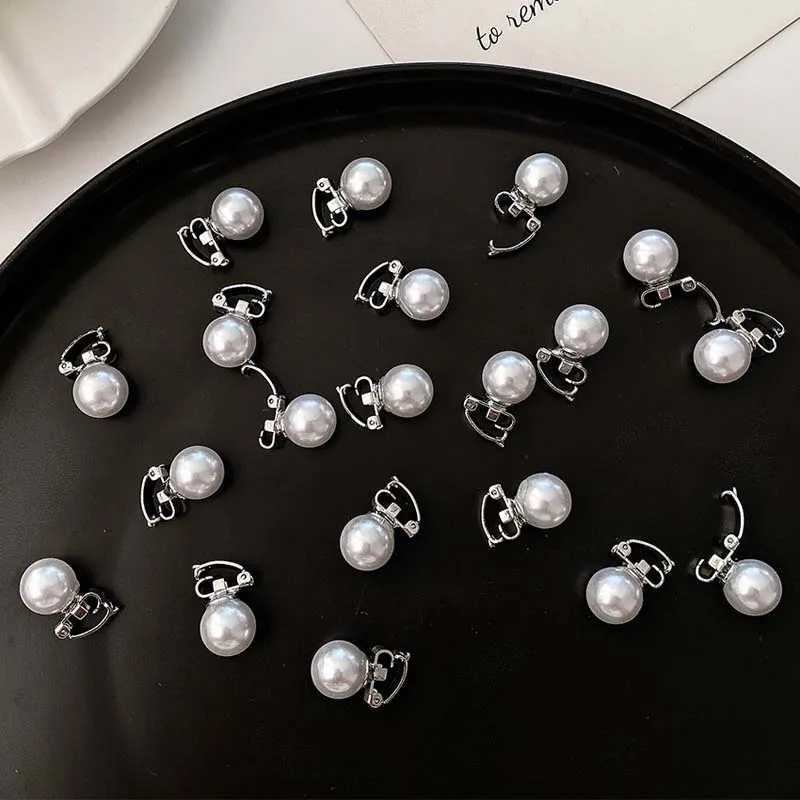 10 pieces of white small pearl clasps suitable for girls retro simple weaving bridal hair clasps side clips hair style accessories X250306