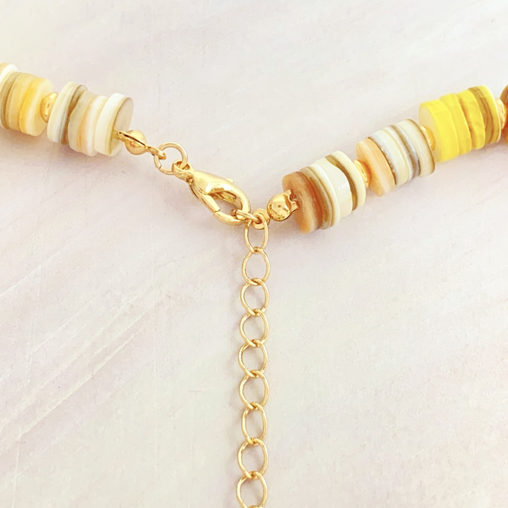 Original Design Color Shell Beaded Necklace For Women Ins Light Luxury Polynesian Luxury Collar