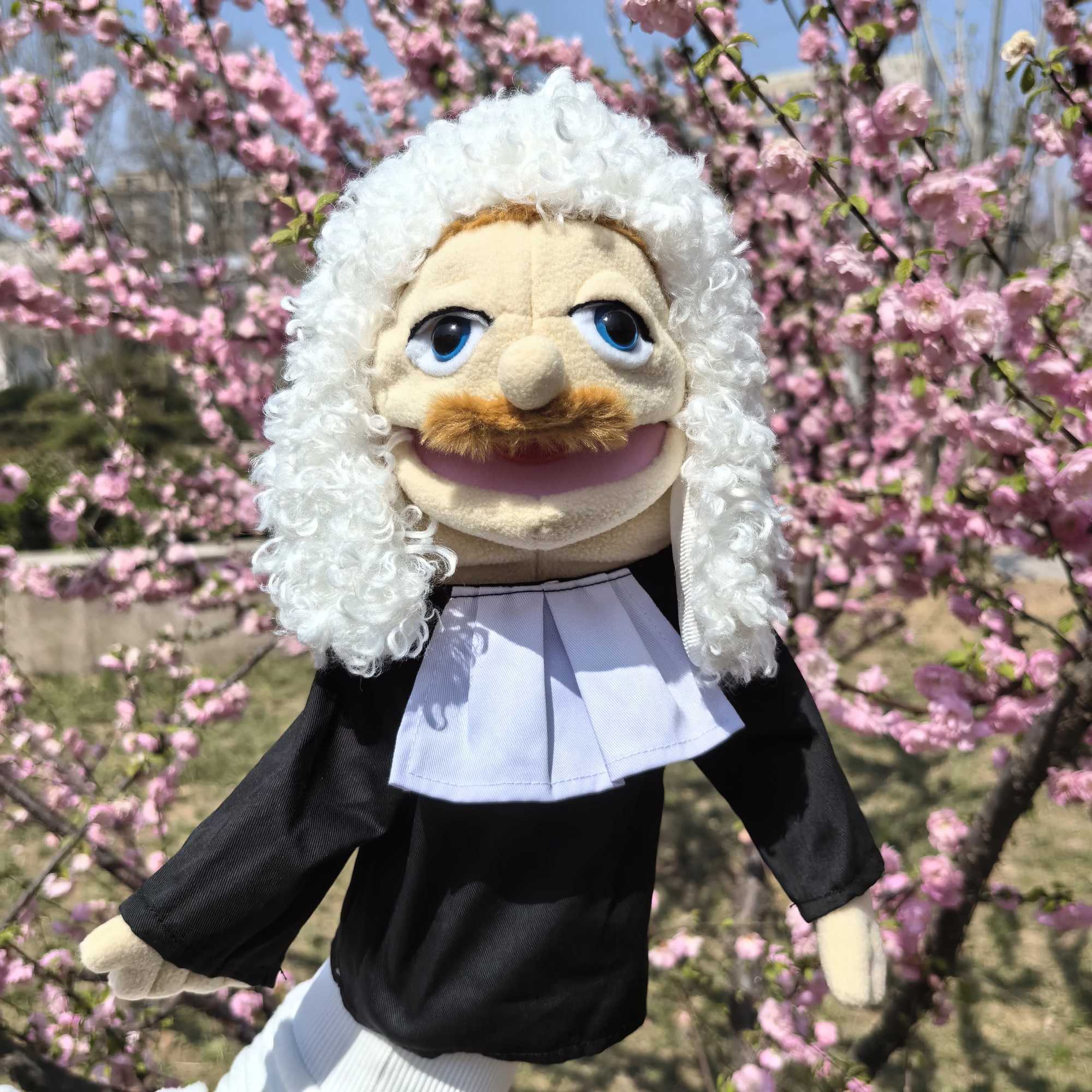 Free shipping Hand Puppets Plush toy professional Talk Movable Mouth Props Chef Police Prince Princess Doctor awards for childrens parties