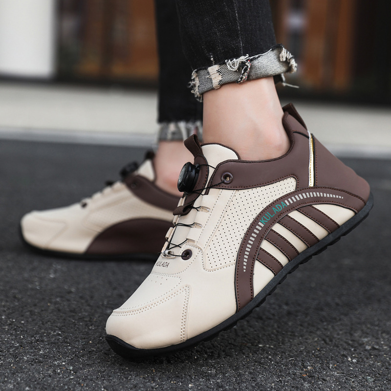 Men's Shoes Trend 2025 New Shoes Men's Rotating Button High end Running Shoes Men's Versatile Sports Breathable Dad Shoes