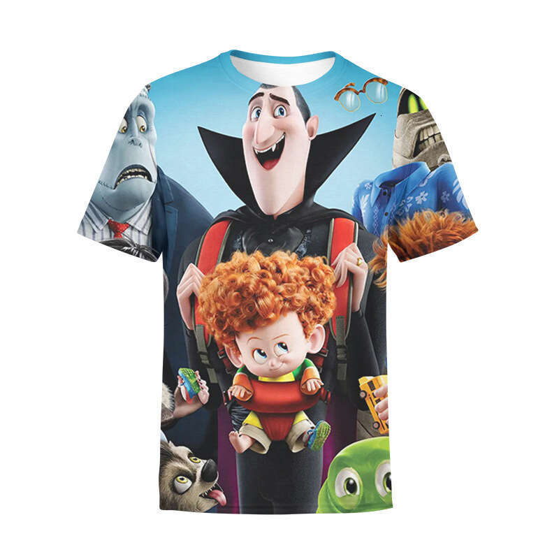 Summer men's sports short sleeved animated elf hostel 3D digital printed children's T-shirt 2025 new casual versatile fashion clothing
