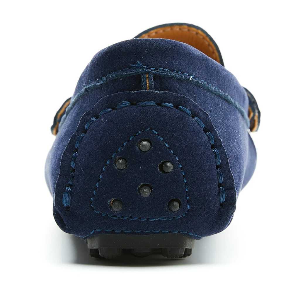 EOFK Kids Penny Loafers Flats Shoes Suede Leather Spring Autumn Soft Children Toddle Little Boy Casual Solid Slip On MoccasinsT250306