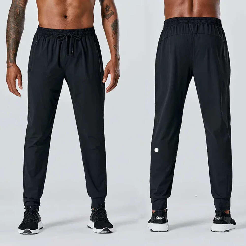Men Jogger Long Sport Yoga Outfit Gym Zipper Pockets Sweatpants Jogging Pants Mens Casual Elastic Waist Fiess Size M-3XL L851