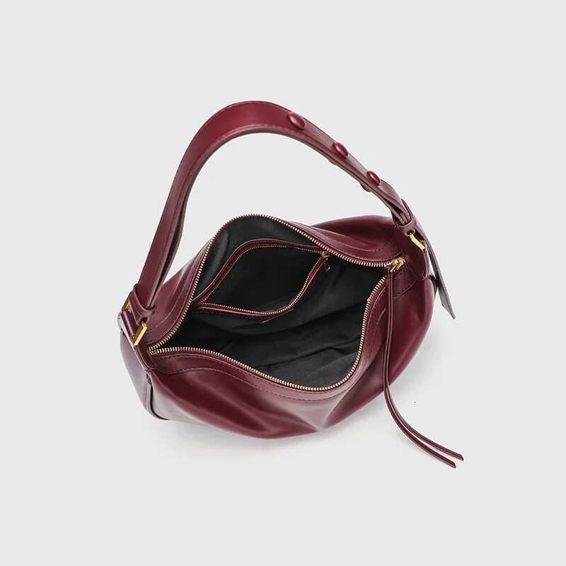 Dumpg Crescent Armpit Bag For Women Large Capacity Shoulder Fashion PU Leather Crossbody Bags Trendy Purse Handbag Bolsa