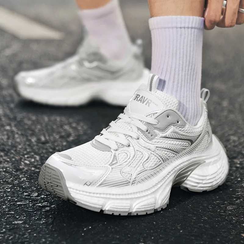 2025 Men Air Cushion Marathon Running Shoes Breathable Lightweight Sports Shoes for M Cfortable Training Climbing Sneakers Z250411
