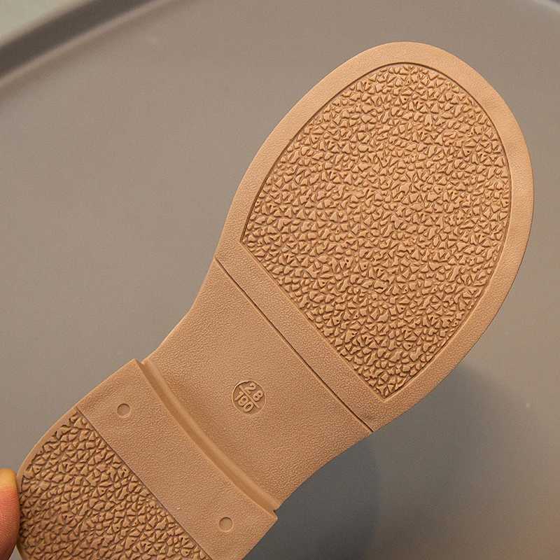 2024 New Girls Loafers Cute Bow Fashion Kids Leather Shoes Slip-on Bow Non-slip Children Casual Shoes Drop Shipping Round-toeT250306