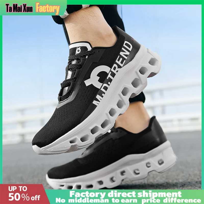 Hollow Design Men Sports Shoes Outdoor Hiking Wearing it for a long time wont tire your feet Marathon Jogging Light Breathable Z250411