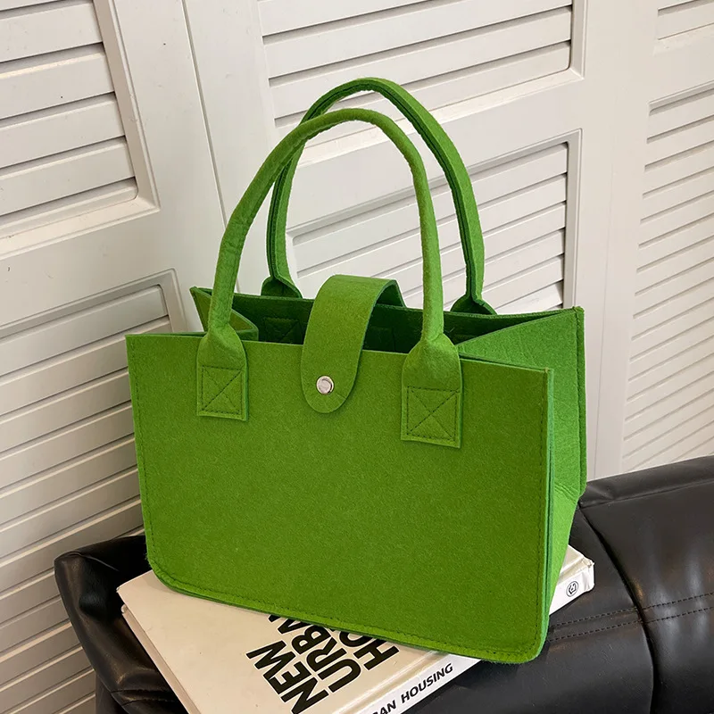 New Shopping Handbag Women's 2023 Handbag Large Capacity Open Fashion Felt Shopping design Tote Woven Bag Shop Online