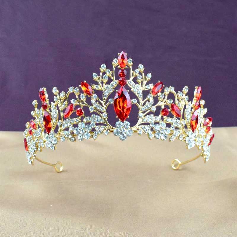 Luxury Baroque Vintage Crystal Crowns for Wen Wedding Bridal Hair Accessories Rhinestone Tiaras Jewelry Diadems Gift X250306
