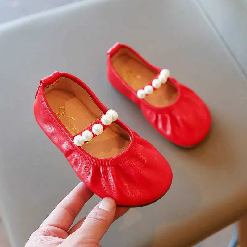 Spring Children Soft PU Shoes Girls Diamond Mary Jane Princess Flats Baby Toddler Student Casual Shoes 21-36T250306