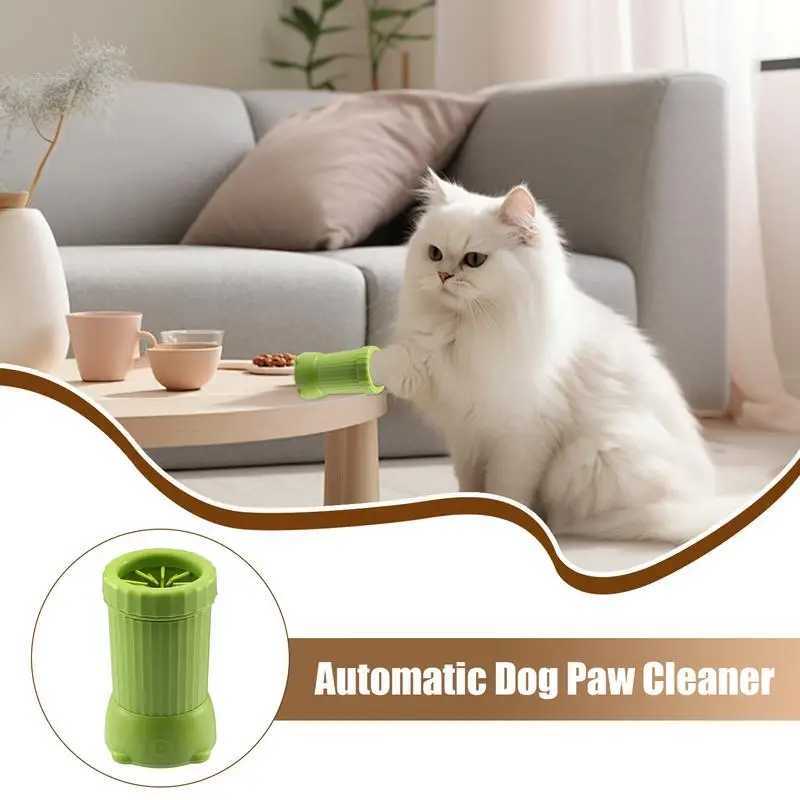 Dog Foot Washer Cup Automatic Electric Dog Paw Cleaner Portable Cat Grooming Device USB Rechargeable Foot Cleaning Machine For M250306