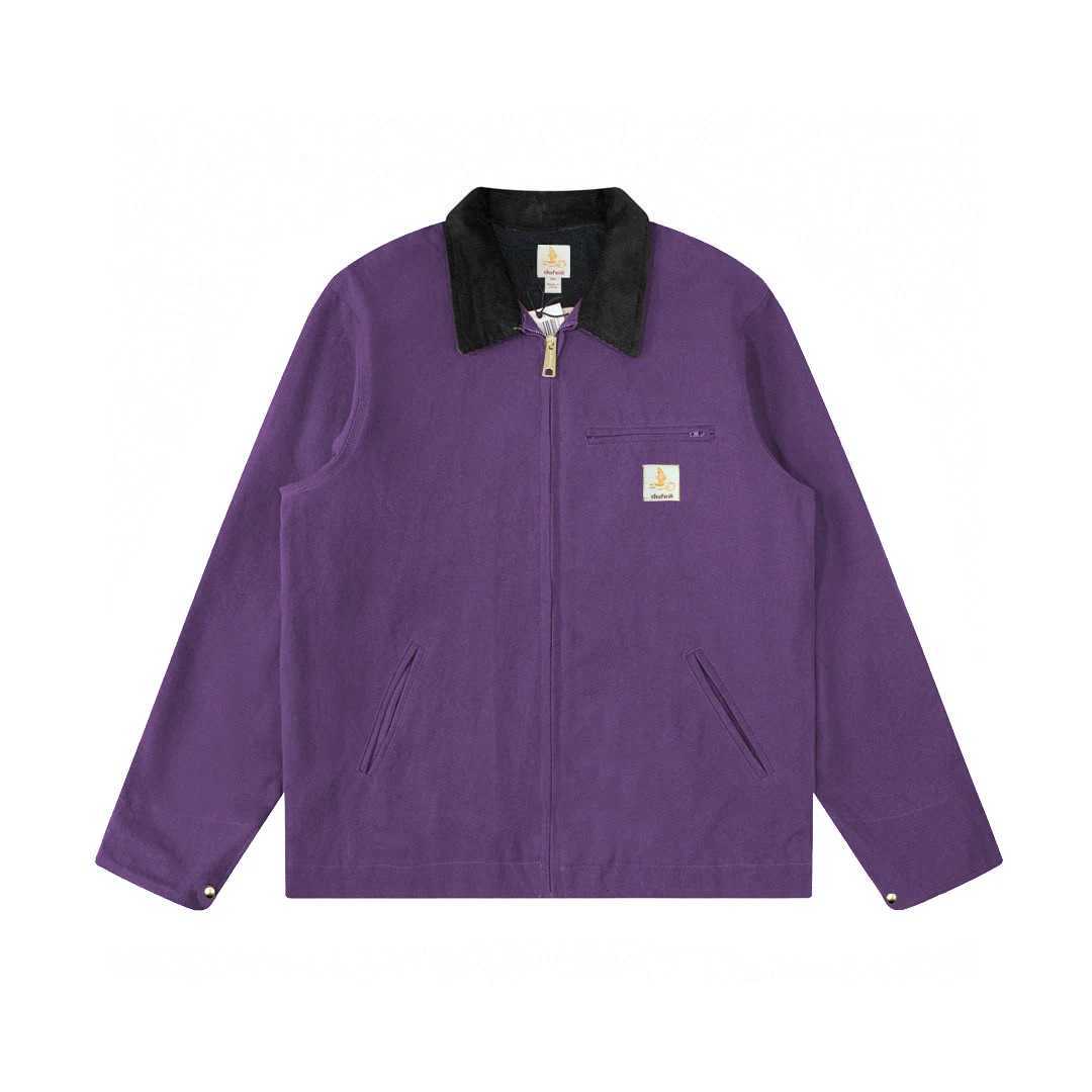 Heavyweight US size thick spring men canvas work jacket with mesh liningT250306