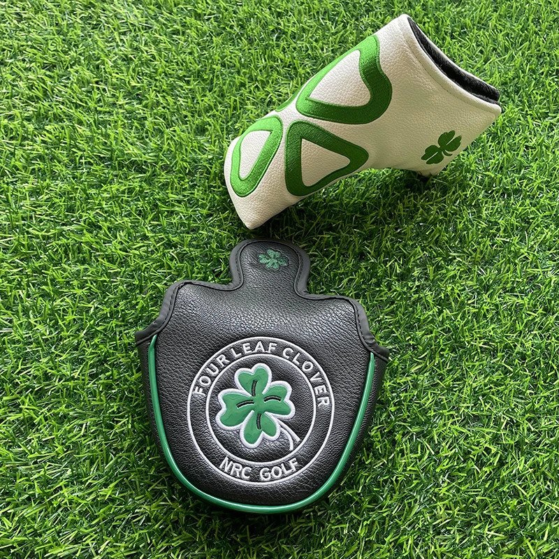 cover Golf Club Wood Headcovers Driver Fairway Woods Hybrid Cover Golf Club Head Protective Sleeve Four-leaved Clover 250305
