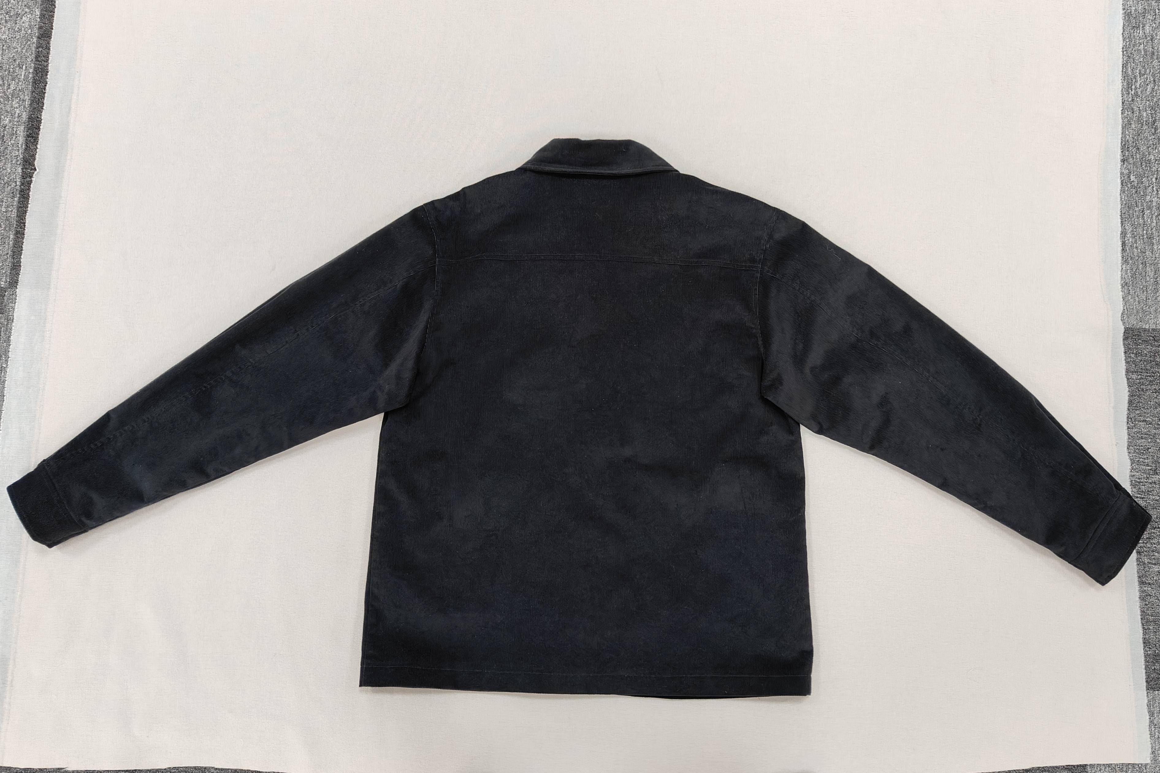 Men's Black Corduroy Jacket Spring Autumn Jacket with Internal drop pocket