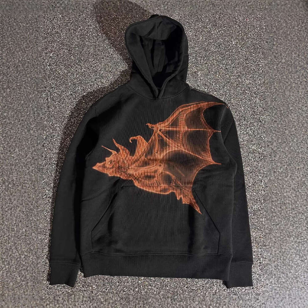 new autumn and winter unisex street eagle print pattern personalized hoodie