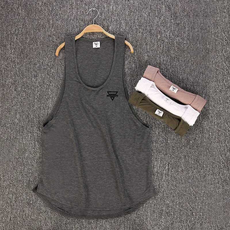 MACHINEFITNESS Brand fitness clothing canottiera bodybuilding tank top men gyms stringer sleeveless shirt muscle vestT250318