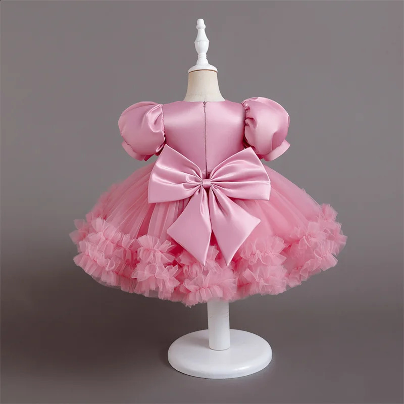 0-5 Years Mini Gown For Party Birthday Flower Girl Dresses Toddler Girls Costume Baby Girls Princess Dress 250305