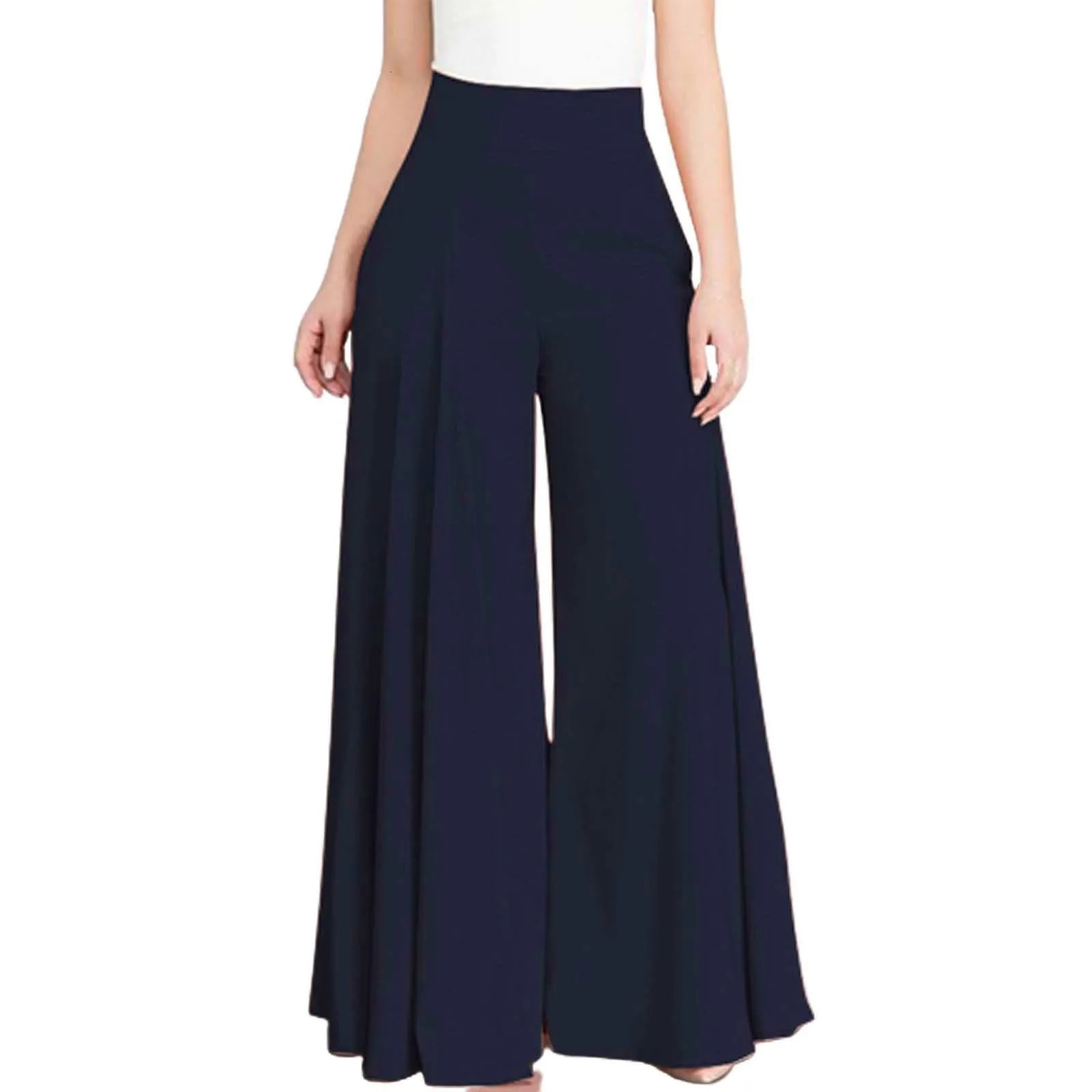 Womens wide leg set pants high waisted dress casual pockets mens flooring drag sports 250306