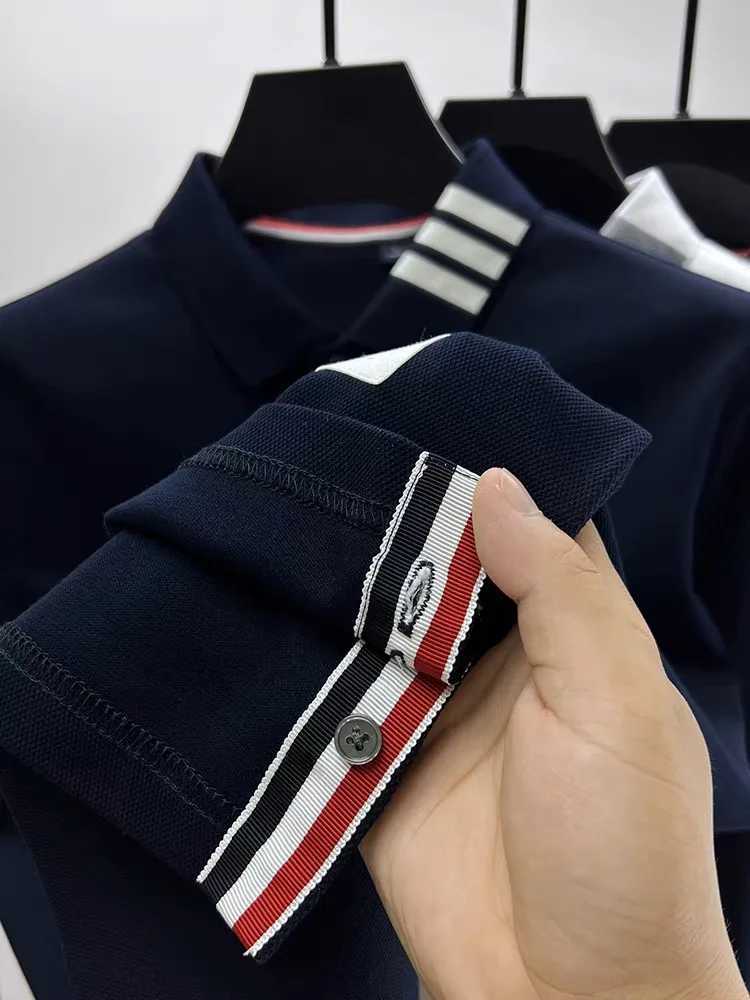 High end 100% cotton long sLeeve POLO shirt men lapel top fashion designer brand embroidery autumn business casual T-shirt X250306