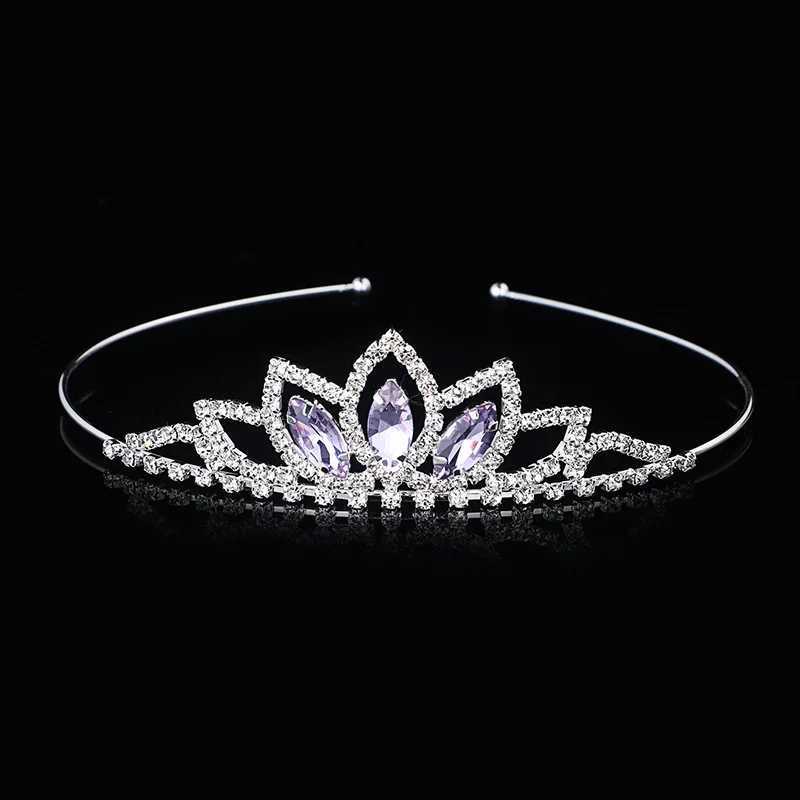 AINAMEISI Crystal Crown band Children Girl Princess Crown dress Wedding Hair Accessories Party Gifts X250306
