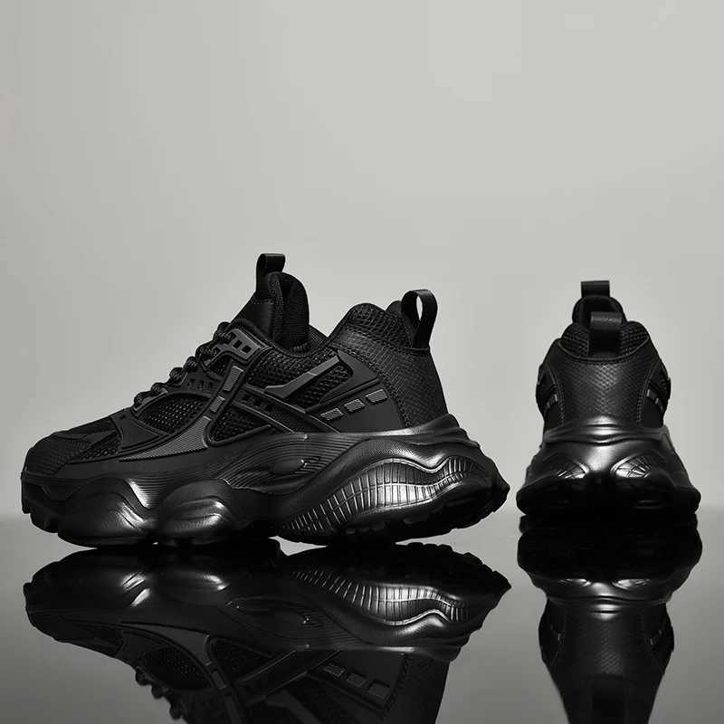 Fi black basketball mens sports shoes lightweight plus size 48 casual running shoes mens high-quality walking shoes Y250408