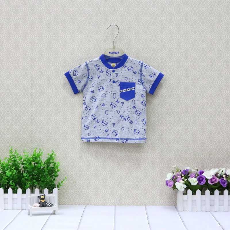 Pure Cotton Summer O neck T Shirts For Boys and Gitls Baby Clothes Children Tops Short Sleeves ClothingT250306