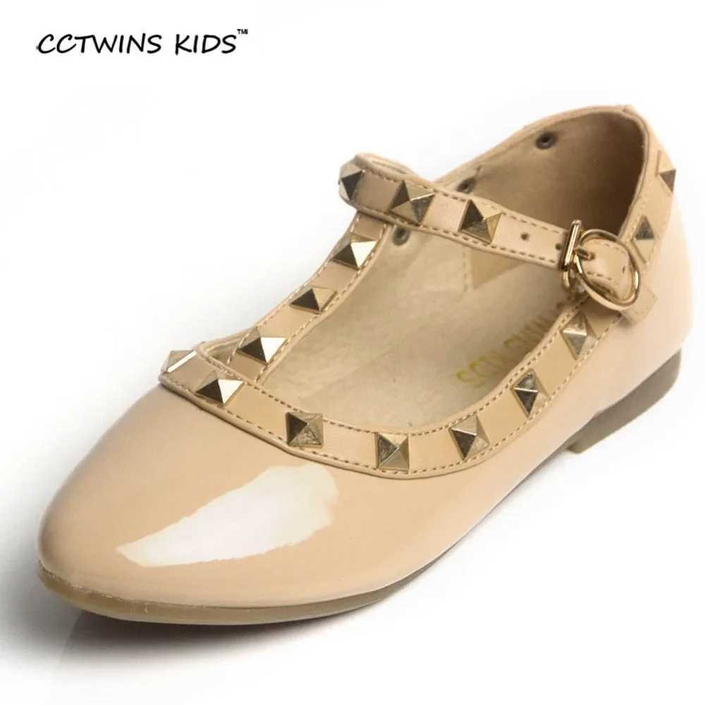 CCTWINS KIDS spring autumn girls brand for baby shoes stud Single shoes children sandal toddler princess flats party Dance shoesT250306