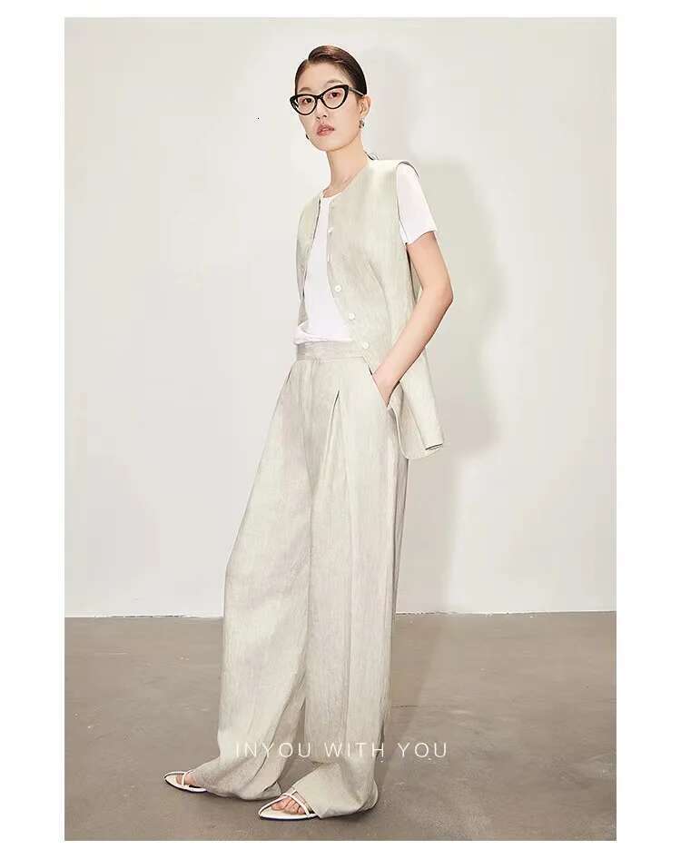 Summer New Fashion Long Sleeved Suits For Women Blue Beige Pants Office Ladies Suit Jacket Coats Blazer Sets