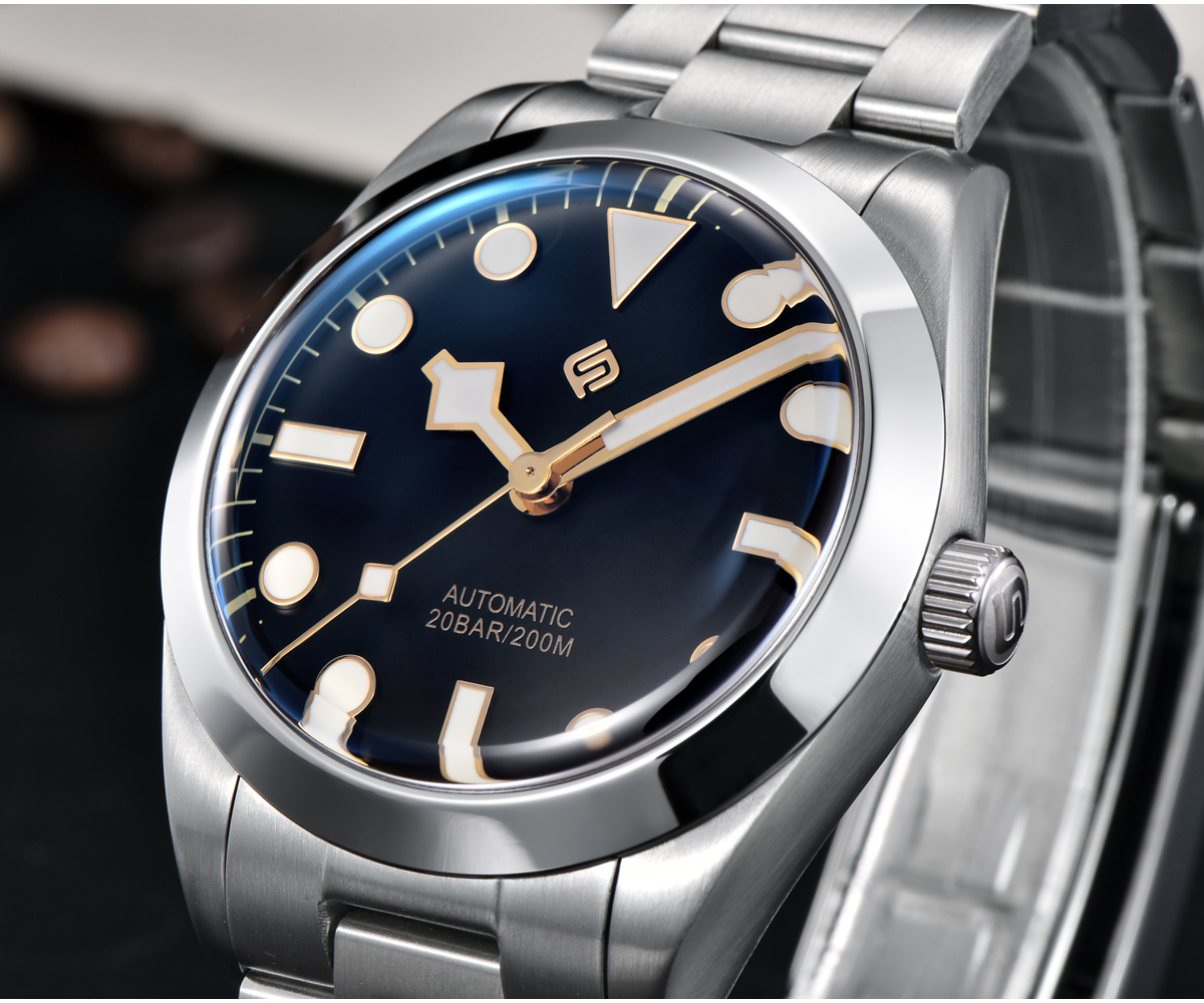 LIGE men's sports watch, precision steel strip, business mechanical watch, multifunctional waterproof night light watch