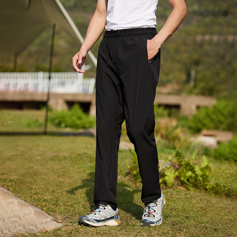 tracksuit Large size quick drying for men, and leisure, outdoor ice silk high elasticity breathable pants, women's straight leg loose sports pant
