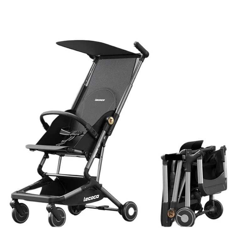 Portable Ultra Light Baby Stroller Four-wheel Foldable Baby carriage Travel Pram Multifunction trolley car for 1-3 years oldXJ250306