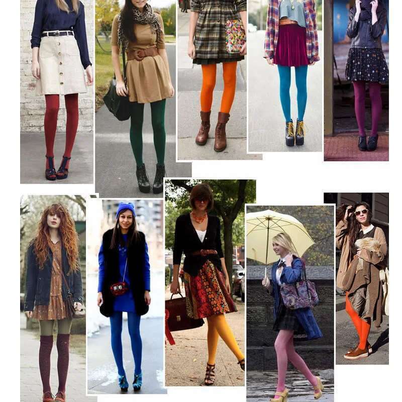 Spring Autumn 25 Candy Color Sexy Tights For Women Plus Size High Elasticity Pantyhose NO Transparent Beautiful Legs Stockings KLMY