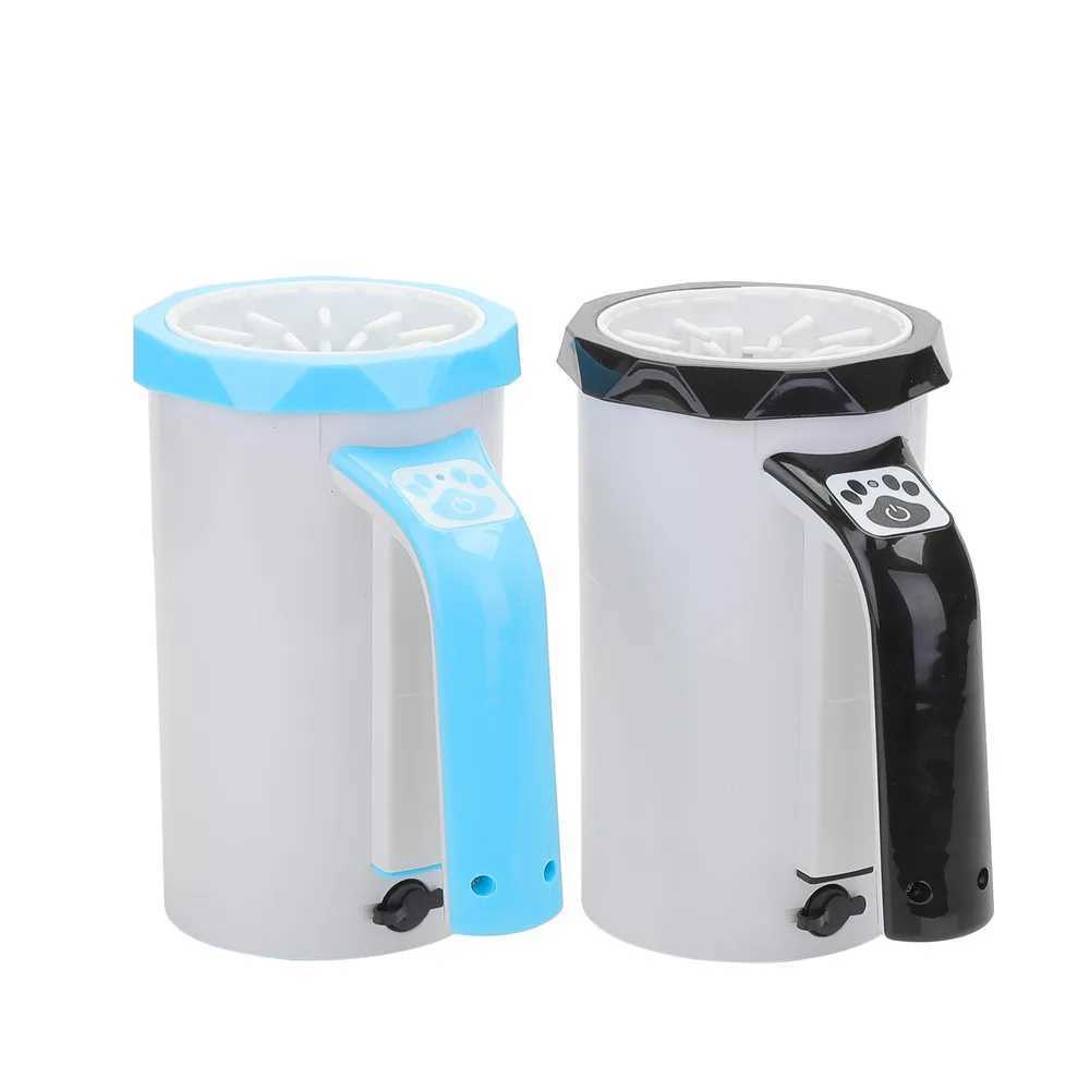 Automatic Electric Pet Foot Washer EU US Plug Feet Cleaning Cup Clean Tool Rechargeable Silicone Brush Paw Washer for Large Dogs M250306