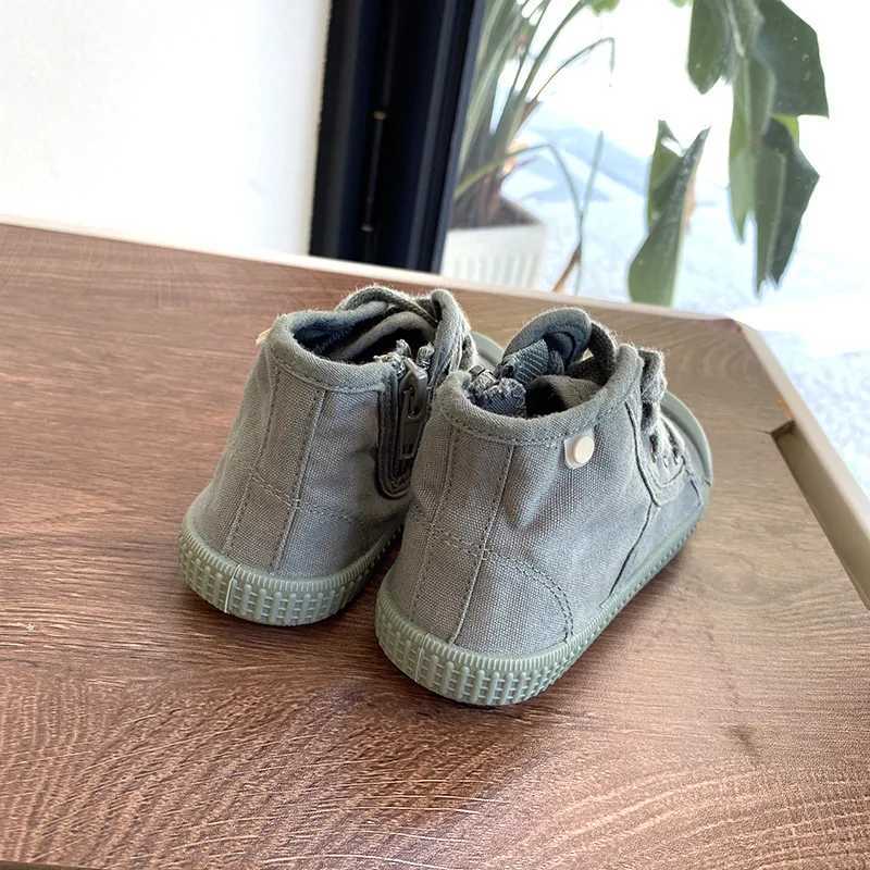 Canvas Sneakers Children Boys Girls Breathable Sport Shoes Kids White Shoes Jeans Demin Flat Boots School Shoes Board ShoesT250306