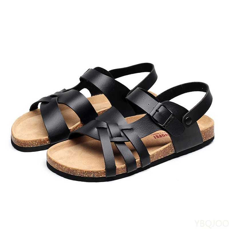2022 New Summer Fashion Men Leather Sandals Outdoor Comfortable Breathable Sports Casual Non-Slip Beach Luxury SandalsC250306
