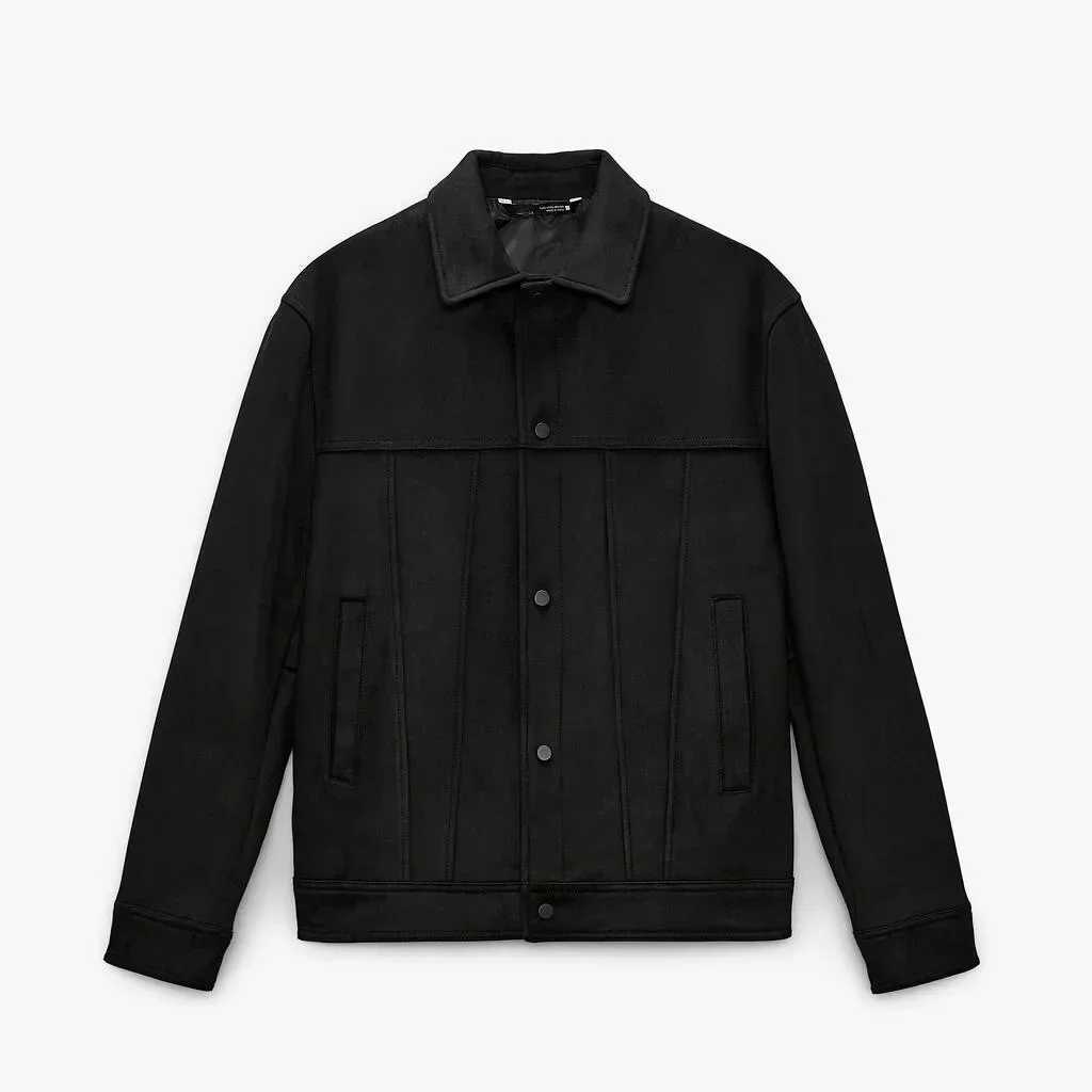 Mens Jacket Suede Lapel Single Breasted Long Sleve Outerwear Coats Spring Autumn Fashion Streetwear Menswear CardiganT250306