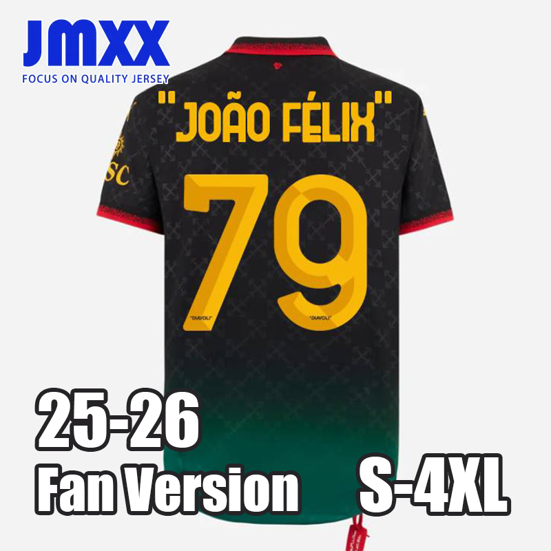 JMXX 25 26 ACs Milaons Soccer Jerseys Co branded styles Special Mens Uniforms Jersey Man Football Shirt 2025 2026 Fan Version