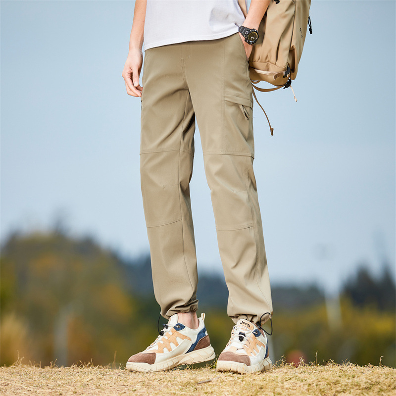 tracksuit Mountain style thin assault women, sports and casual quick drying multi pocket work pants, straight leg oversized hiking pants for men