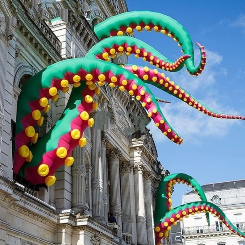 7m height (23ft) with blower Giant inflatable octopus tentacles with affordable price inflatables octopuss arm leg for Halloween decoration