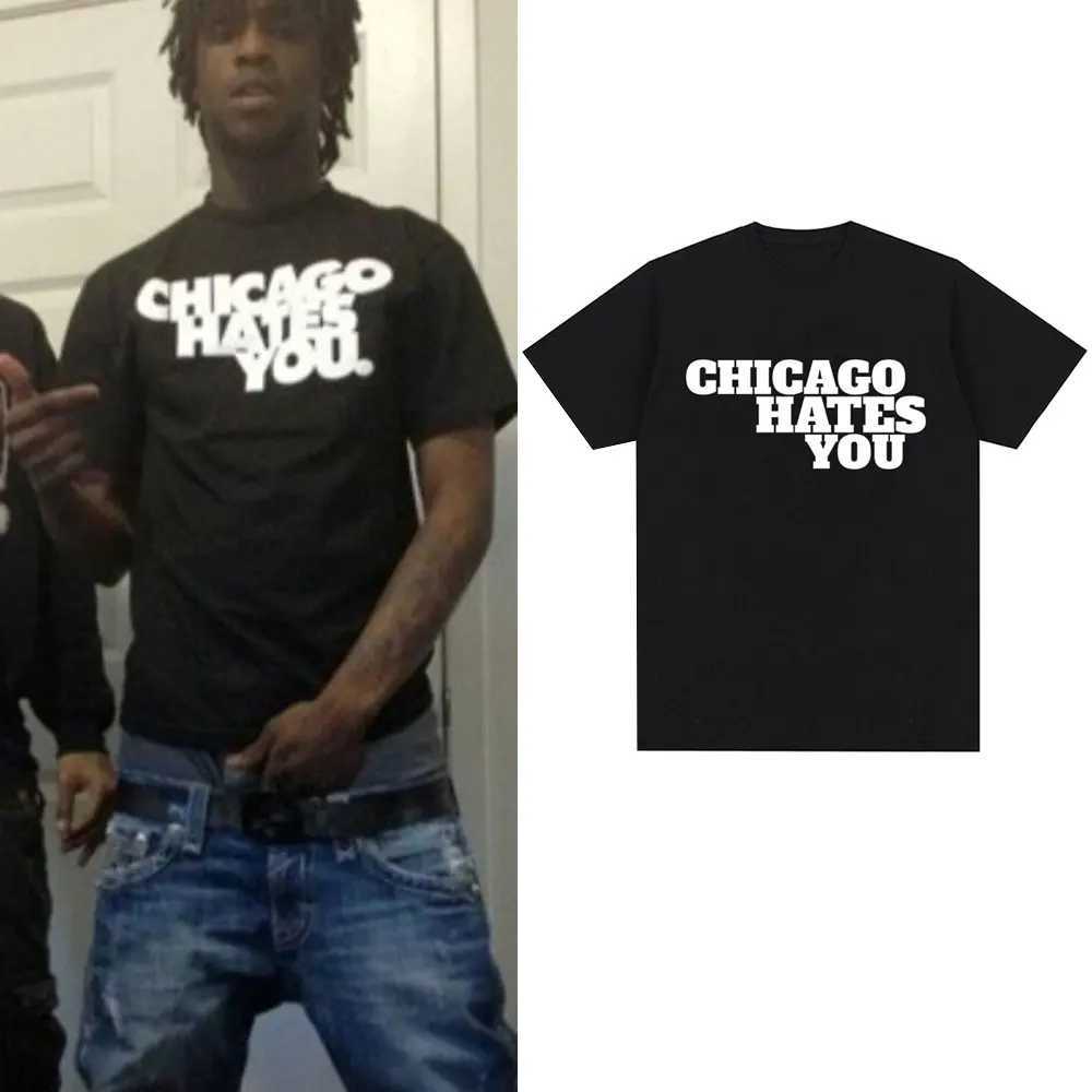 Rapper Chief Kf Hates You Same Style T-shirt Men Fashion Hip Hop Oversized T Shirt Casual Cotton Short Slve T-shirts T250306