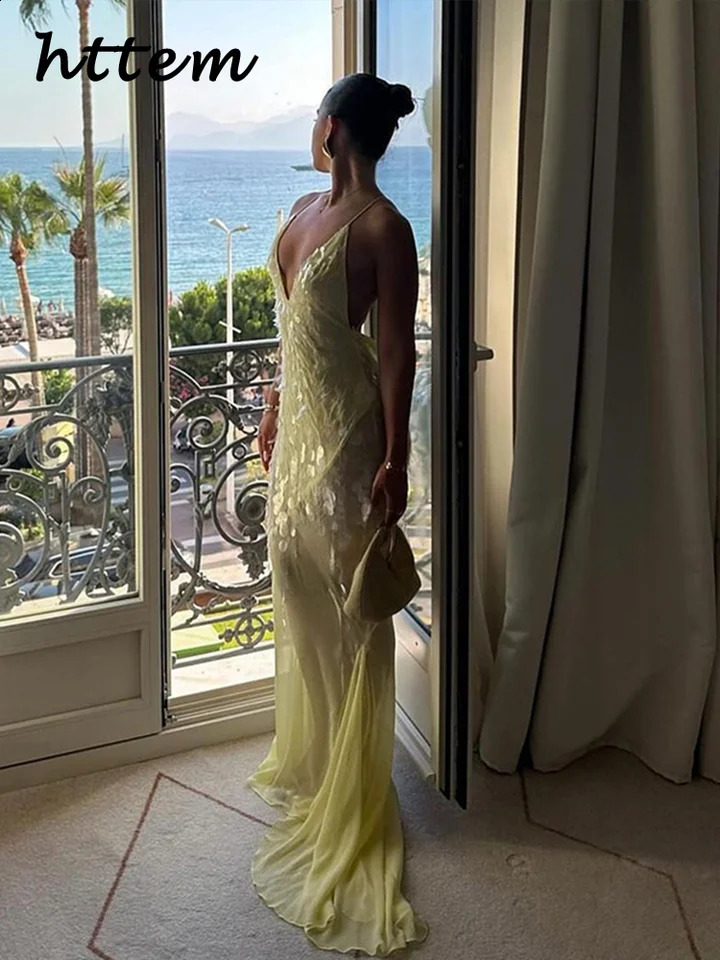 Sexy Sequins Backless Long Mermaid Dress Women Bodycon Halter Neck Sleeveless See Through Party Dresses Autumn Evening Gown 250305