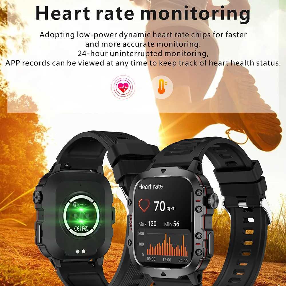 Men Smart Watch BT Call Fitness Clock 3ATM IP68 Swim Waterproof Sports Smartwatch for Women Android M250227